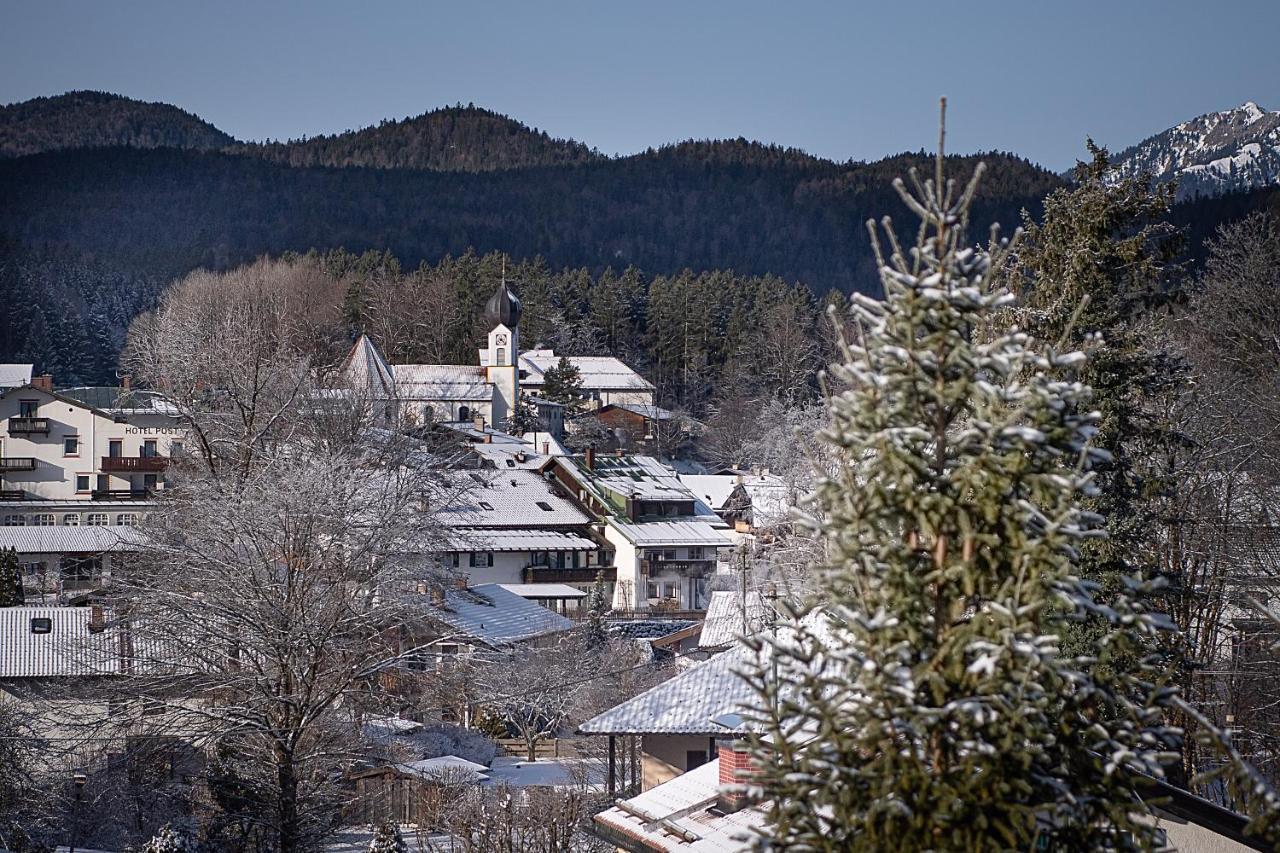 Bayern Resort Hotel - Adults Only - Mit Zugspitzblick - Eibsee-Naehe - Wellnessbereich - Naturpool Im Sommer Grainau Luaran gambar